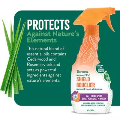 TropiClean Natural Pet Shield Cat + Home Spray, 473ml