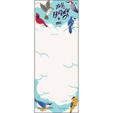 Talk Birdy To Me 🍁 Little Blue House Magnetic Notepad