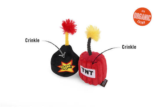 Feline Frenzy Plush Catnip toy – Halloween Kitty Boom – 2pk