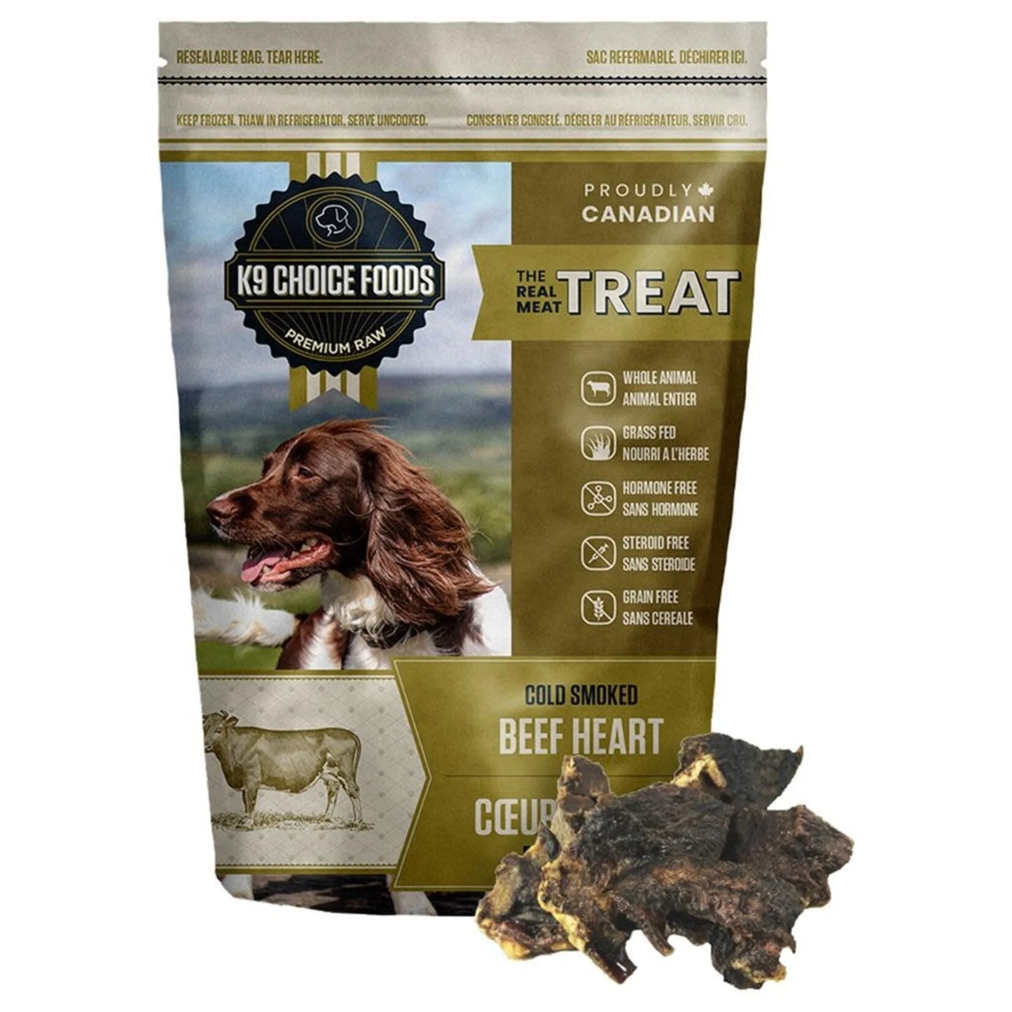 K9 Choice 🍁Smoked Beef Heart Meat Treats 227g