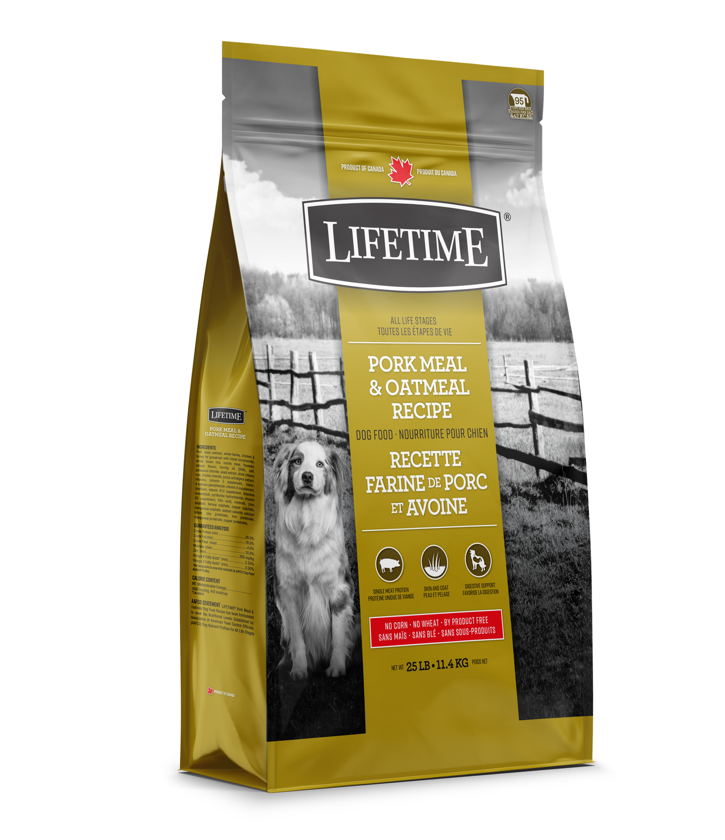 Lifetime 🍁All Life Stages Pork and Oatmeal Dry Dog Food
