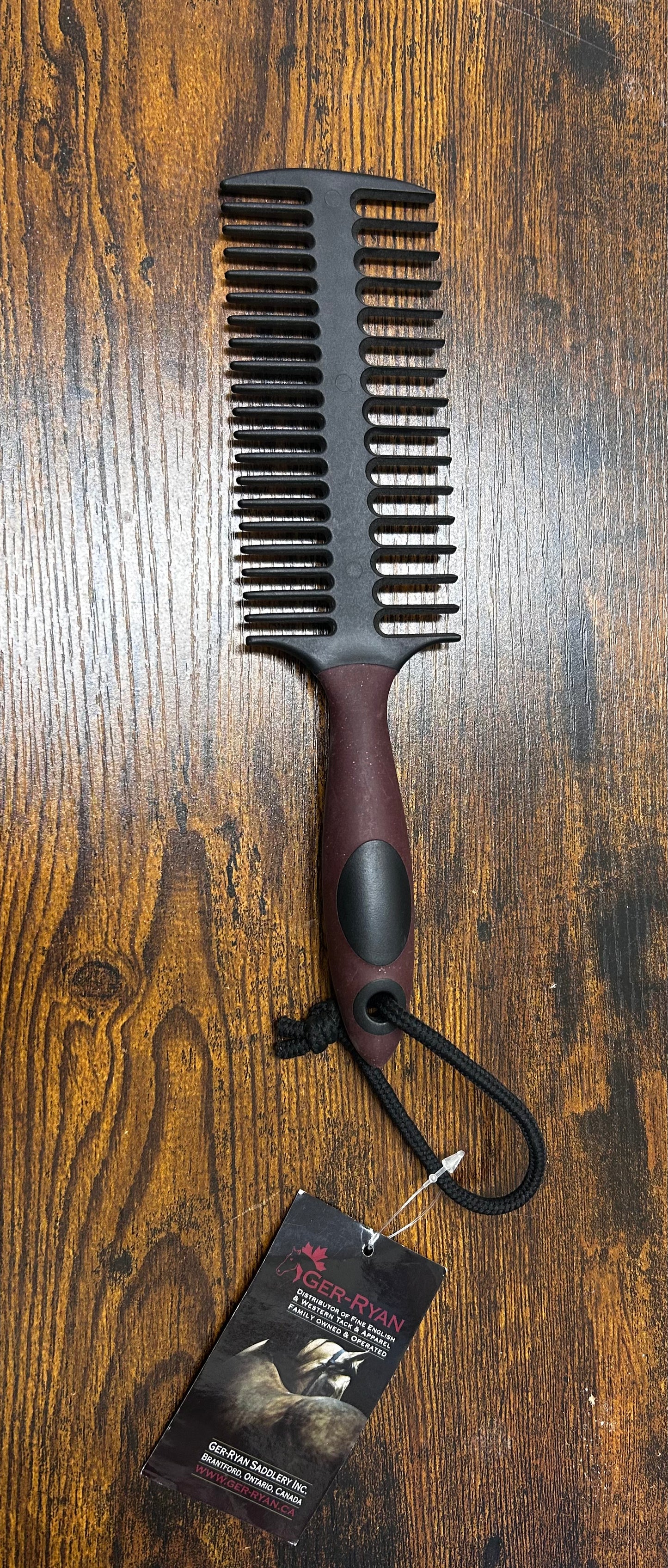 Ger-Ryan Burgandy Mane And Tail Dual Comb