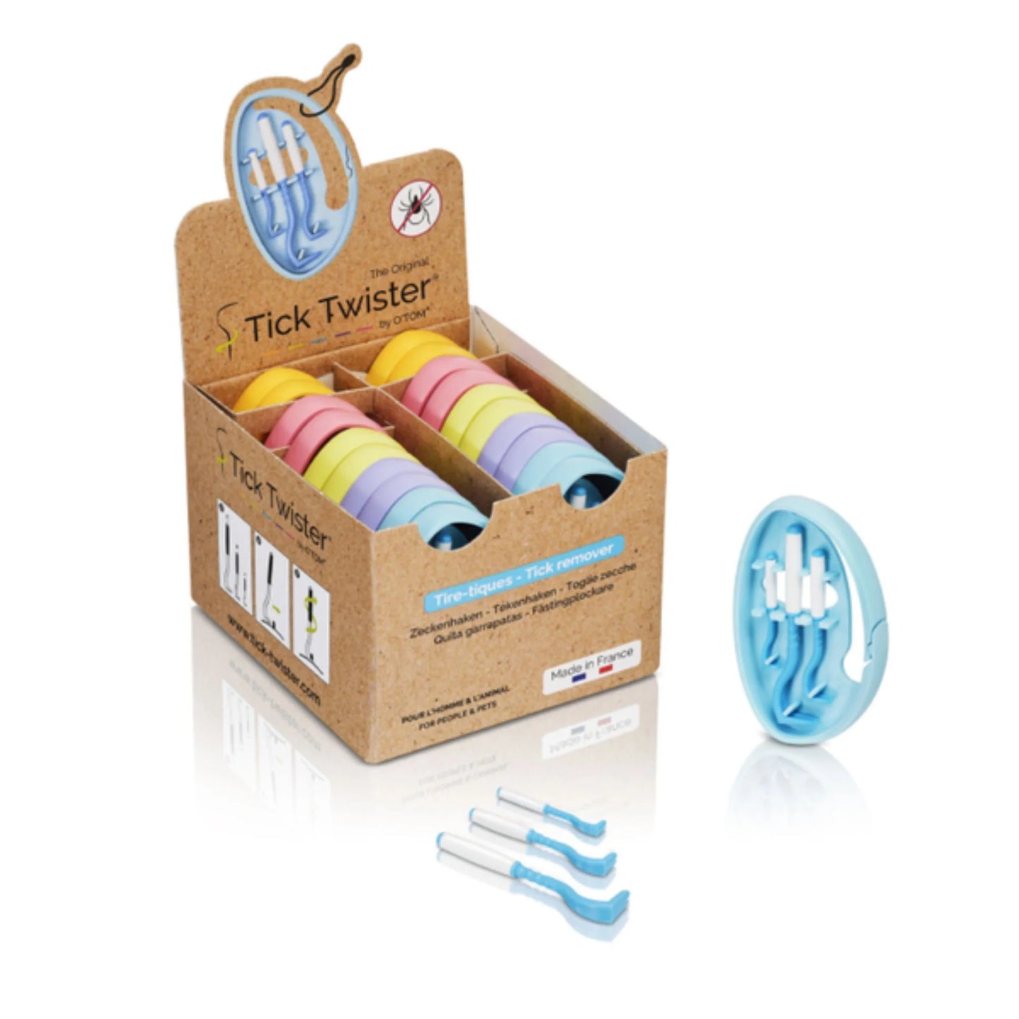 Tick Twister 3 Pack Clip - Assorted Colours
