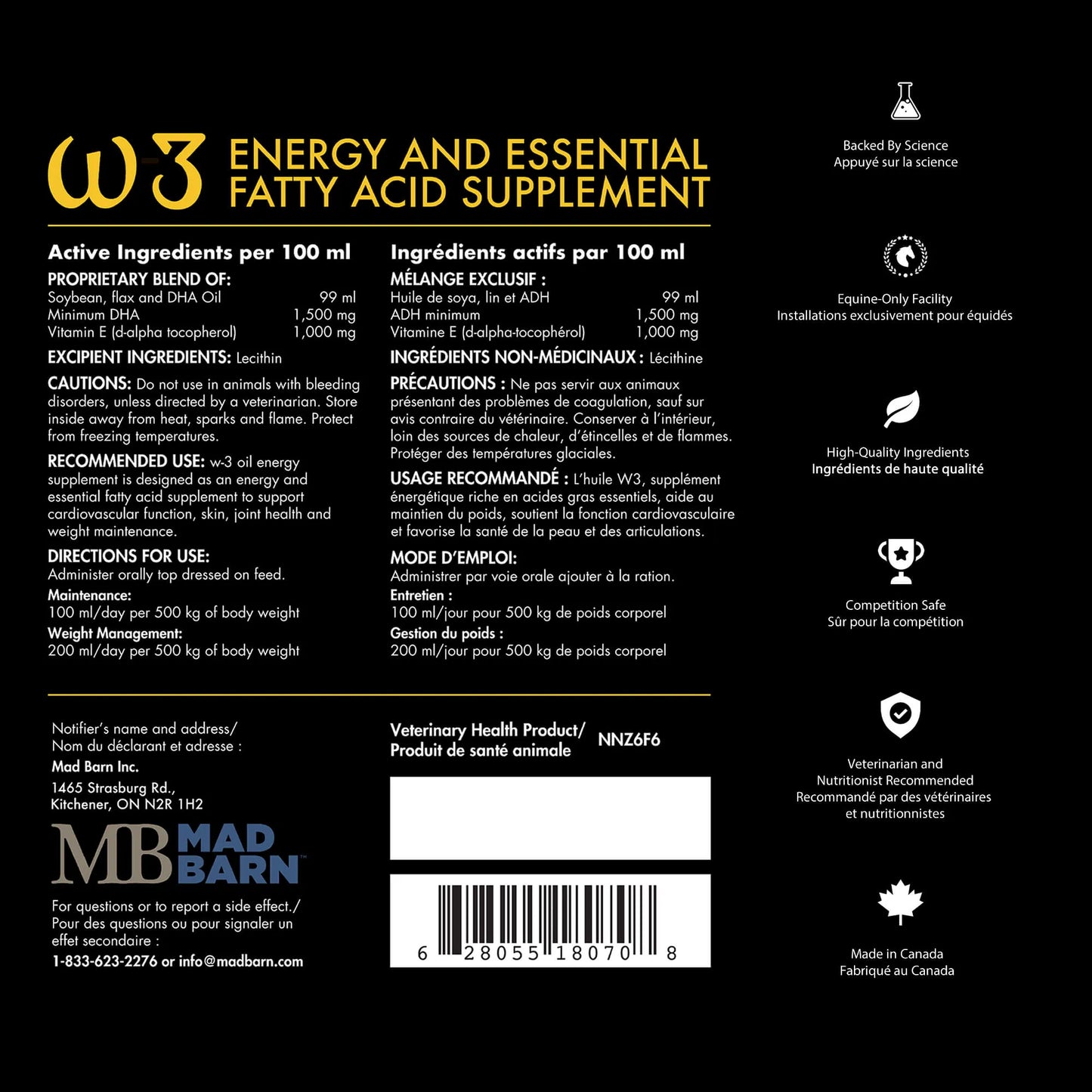 MadBarn ๐W-3 oil (2 x DHA)