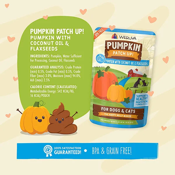 Weruva Pumpkin With Coconut Oil & Flaxseeds Patch Up! 2.8oz