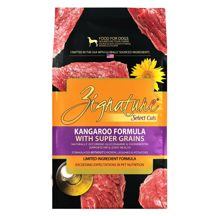 Zignature Select Cuts Kangaroo Formula for Dogs