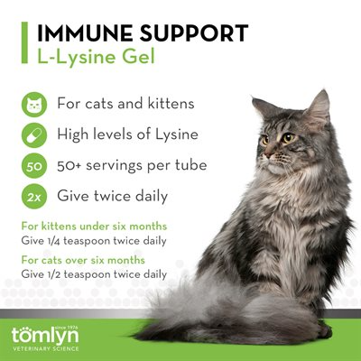 Tomlyn Immune Support L-Lysine Gel 5oz - 1000mg