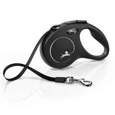 Flexi Black Classic Tape Retractable Leash