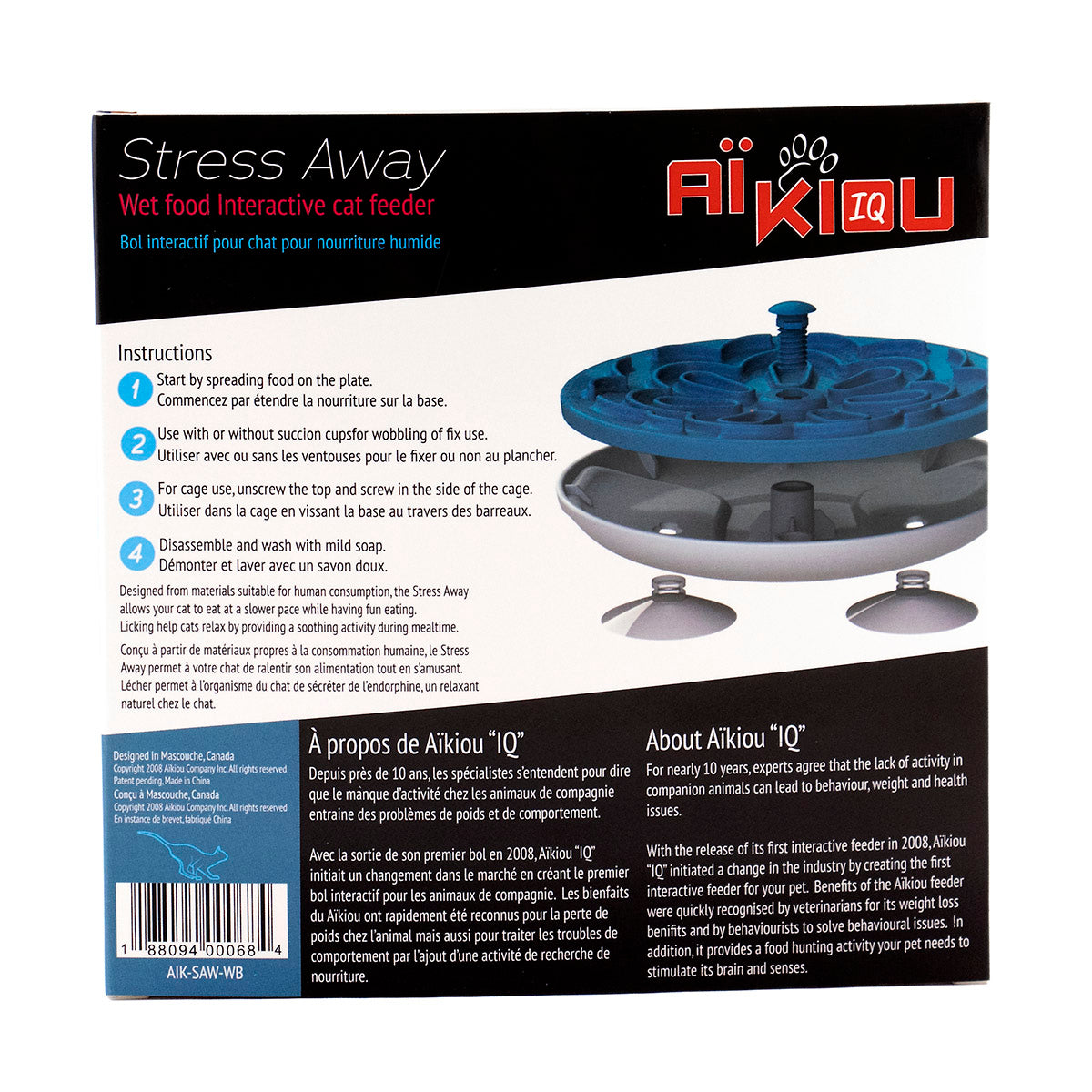 Aikiou Stress Away Slow Feeder for Cats