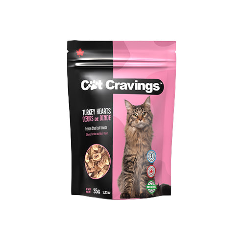 Cat Cravings® 🍁Freeze-Dried Turkey Hearts Cat Treat 35gm