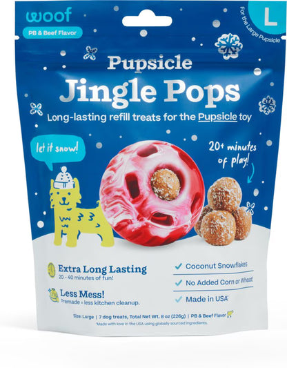 Woof Jolly Pops Holiday Pupsicle Refill Pops