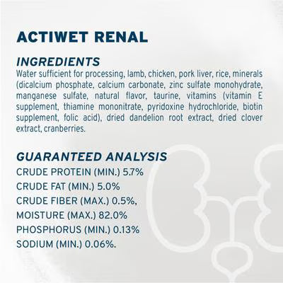 Forza 10 Renal Lamb Cat Food 3.5oz