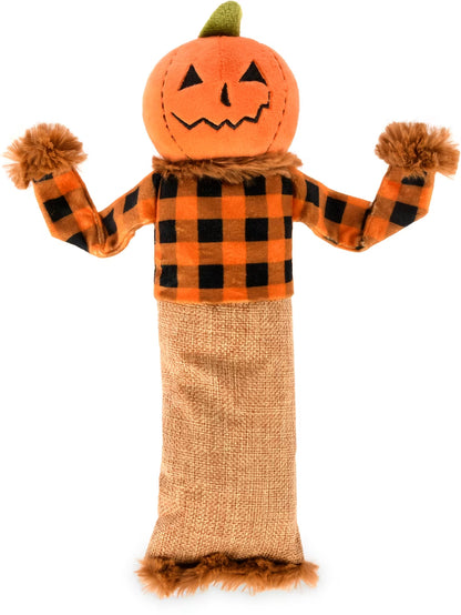Feline Frenzy Halloween – Plush Scarecrow Catnip Kicker