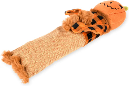 Feline Frenzy Halloween – Plush Scarecrow Catnip Kicker