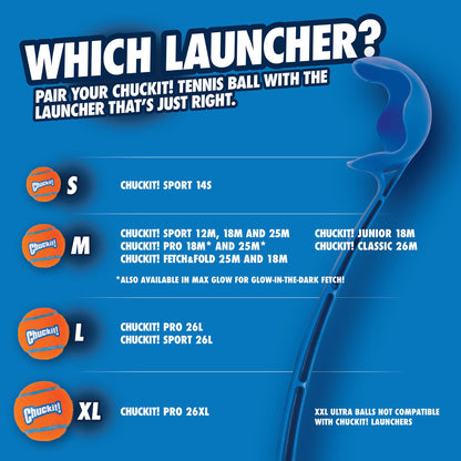 Chuckit! Launcher Compatible Tennis Balls 2Pk
