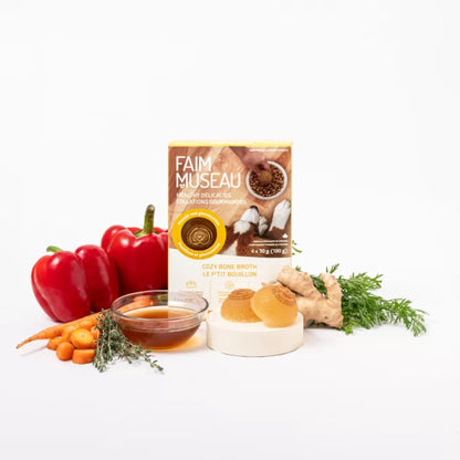 Faim Museau 🍁Healthy Delicacies Frozen Cozy Bone Broth 6 x 30g