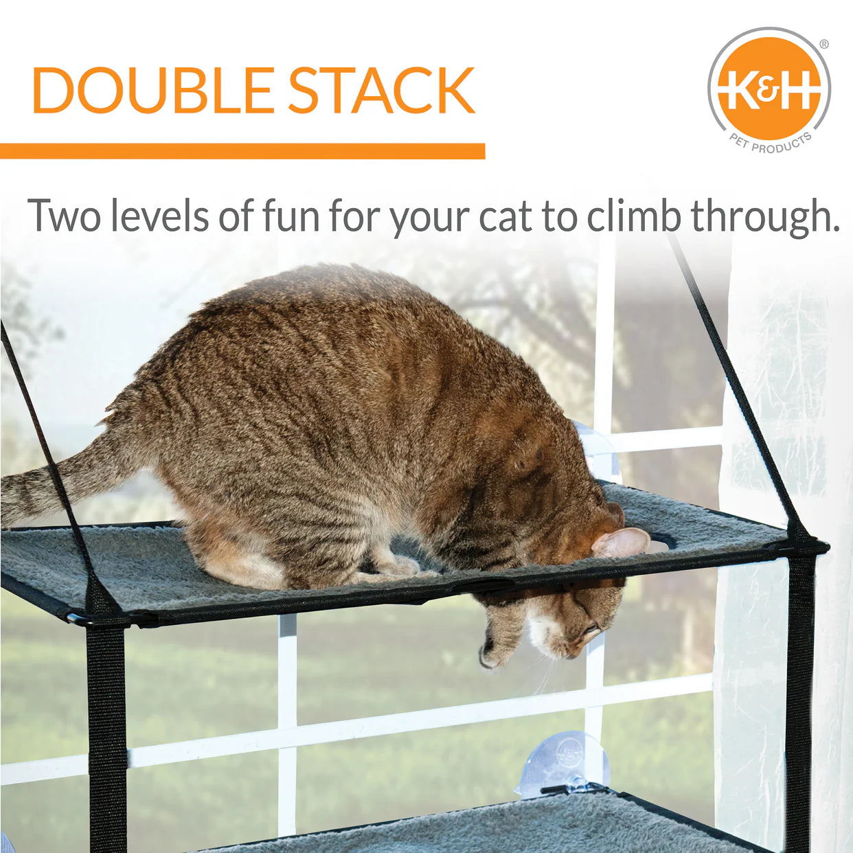 K & H Pet Products Kitty Sill Double Stack EZ Mount