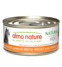 Almo Nature HQS Natural Cat Food - Chicken With Pumpkin In Broth 70g