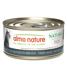 Almo Nature HQS Natural Cat Food - Tuna With Anchovies In Broth 70g