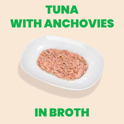 Almo Nature HQS Natural Cat Food - Tuna With Anchovies In Broth 70g