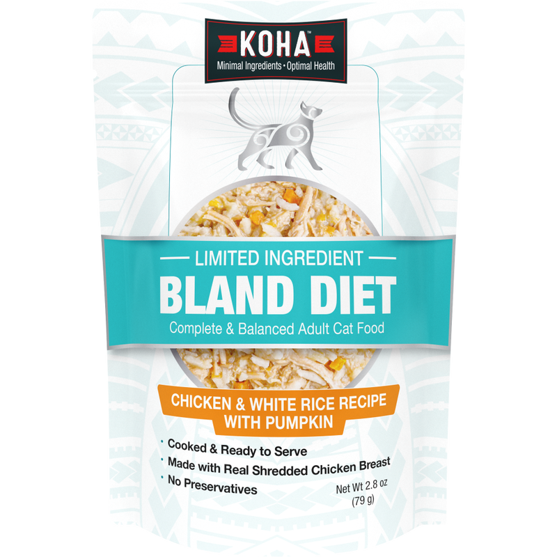 Koha Bland Diet Chicken & White Rice with Pumpkin for Cats 2.8oz