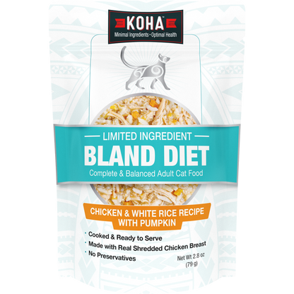Koha Bland Diet Chicken & White Rice with Pumpkin for Cats 2.8oz