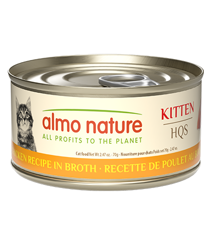 Almo Nature HQS Natural Kitten Chicken Recipe in Broth 70g