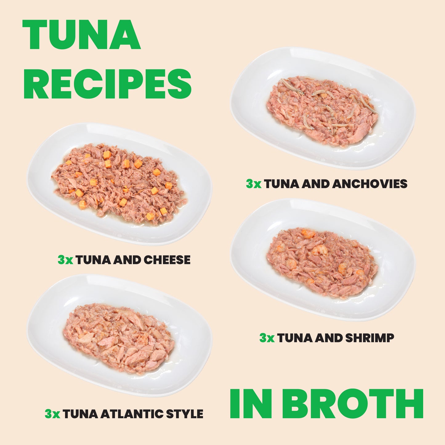 Almo Nature HQS Natural Cat Food Rotational Diet Tuna Selections  12 x 70g
