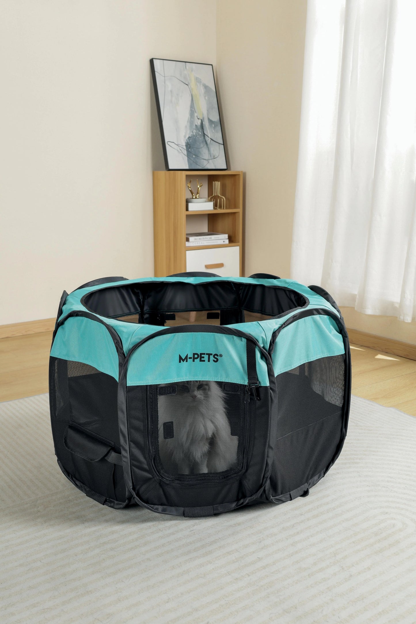 M-Pets  Foldable Octagon Pen for Dogs & Cats