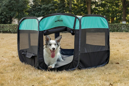M-Pets  Foldable Octagon Pen for Dogs & Cats