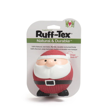 Huggle Houndz Ruff-Tex Santa Ball Dog Toy