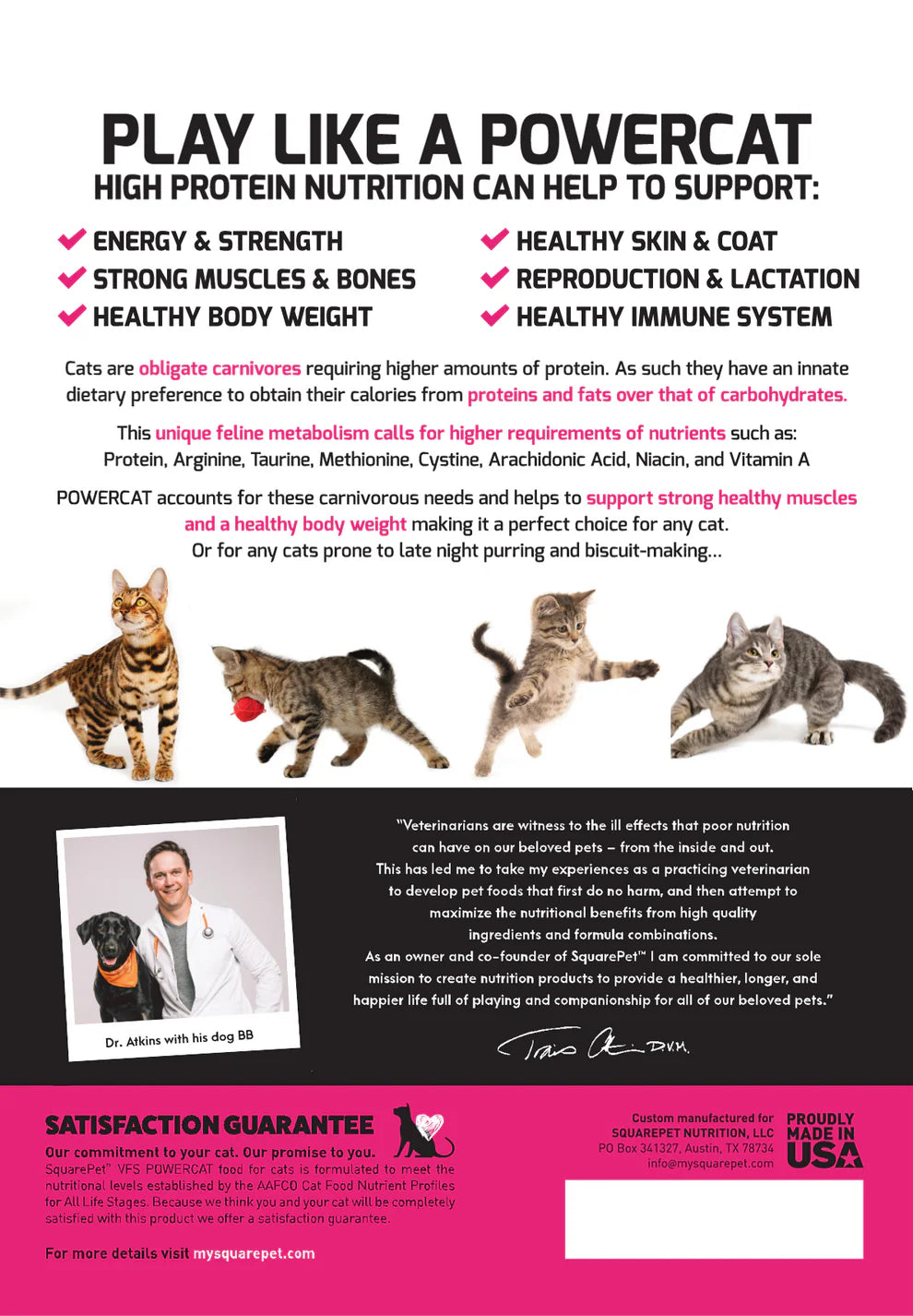 SquarePet PowerCat Herring & Salmon 2kg