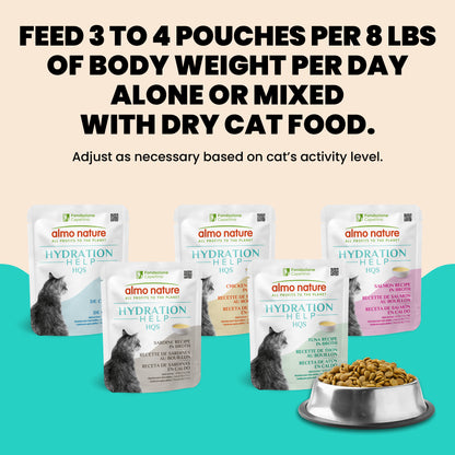 Almo Nature Hydration Help HQS Tuna Recipe in Broth Cat Food 50g