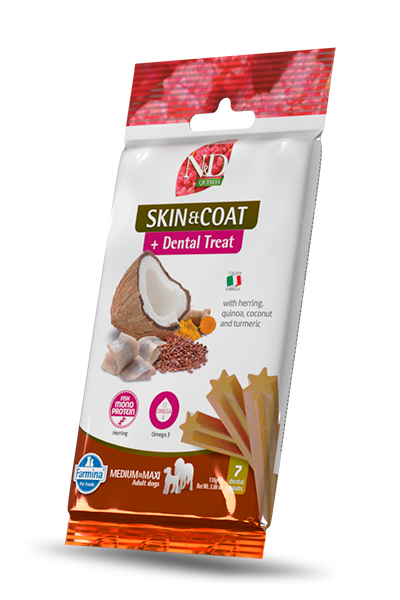 Farmina Skin & Coat + Herring Dental Treats 7 Pack