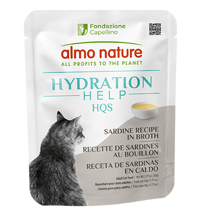 Almo Nature Hydration Help HQS Sardine Recipe in Broth Cat Food 50g