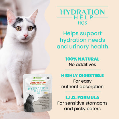 Almo Nature Hydration Help HQS Sardine Recipe in Broth Cat Food 50g
