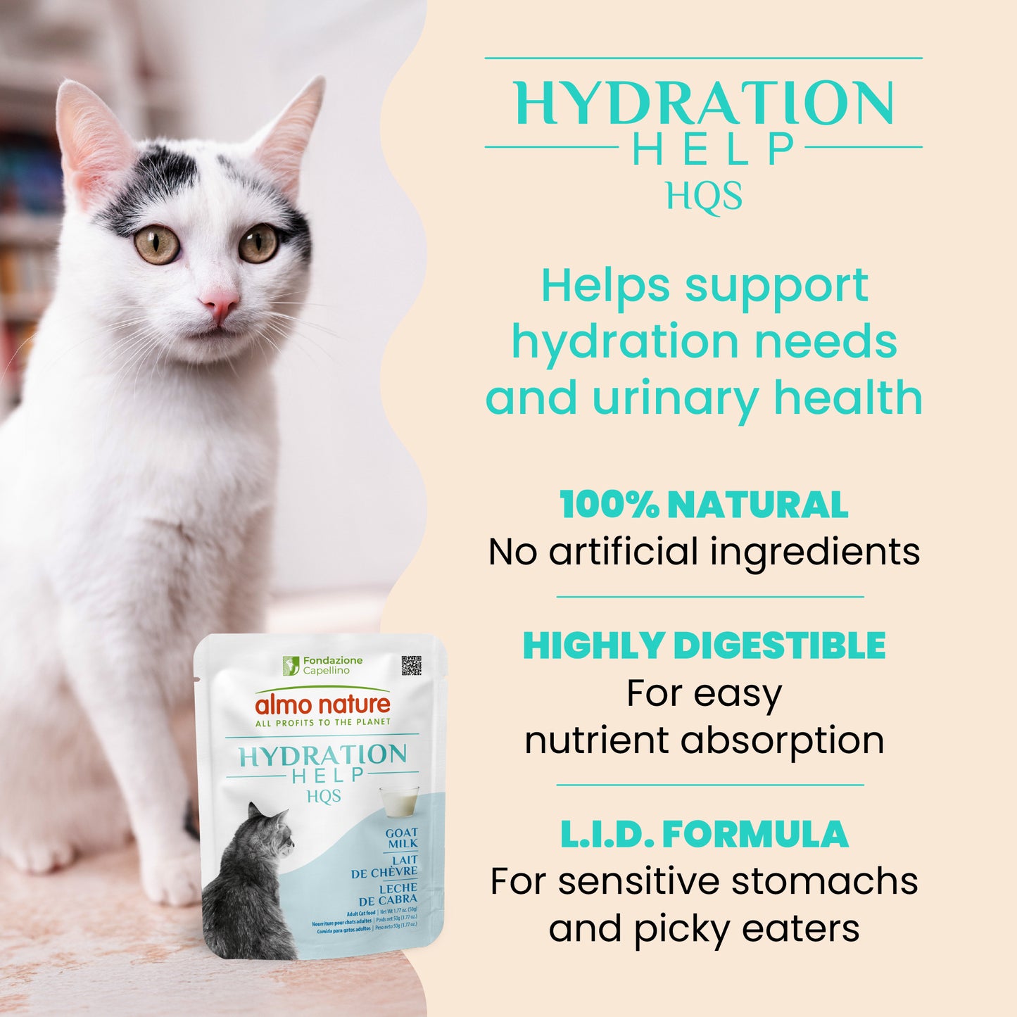 Almo Nature Hydration Help HQS Goat Milk 50g