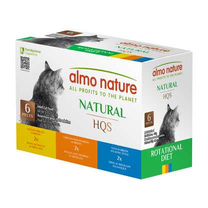 Almo Nature HQS Natural Variety Chicken Selections & Tuna 6 Pack for Cats