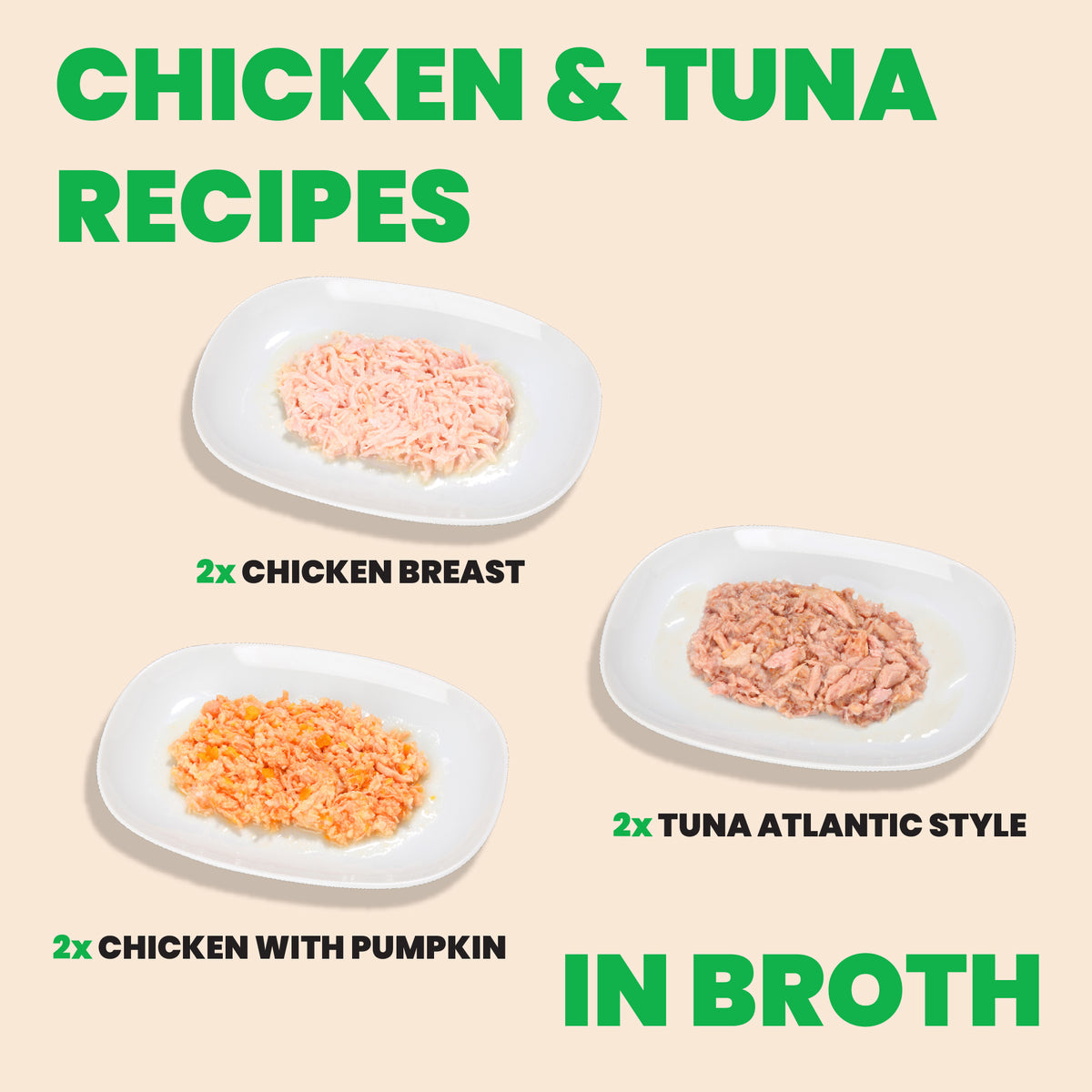 Almo Nature HQS Natural Rotational Diet - Chicken Selections & Tuna 6 Pack for Cats  6 x 150g
