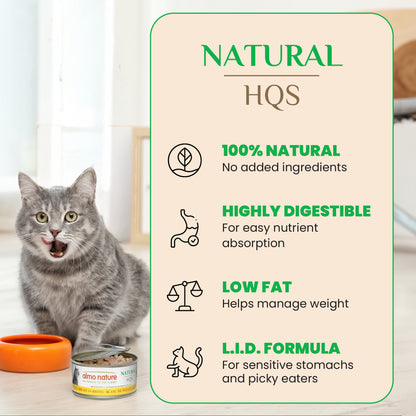 Almo Nature HQS Natural Variety Chicken Selections & Tuna 6 Pack for Cats