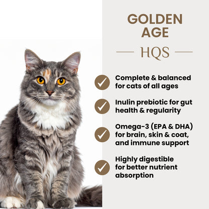 Almo Nature HQS Golden Age Cat Food - Tuna Recipe With Ocean Fish In Gravy 6 x 50g
