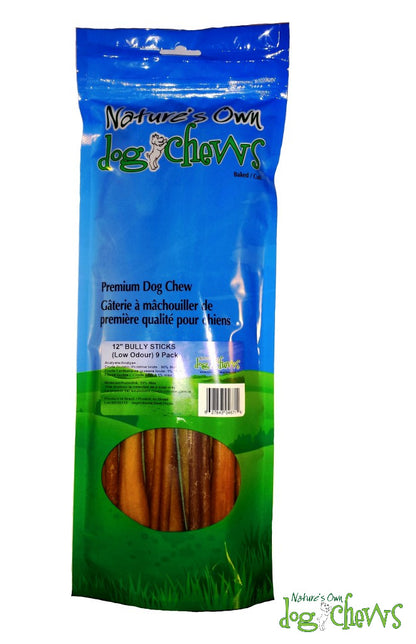 Nature's Own 🍁12" Bully Stick Multipack Odour Free