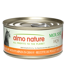 Almo Nature HQS Natural Mousse Chicken Recipe with Pumpkin for Cats 70g