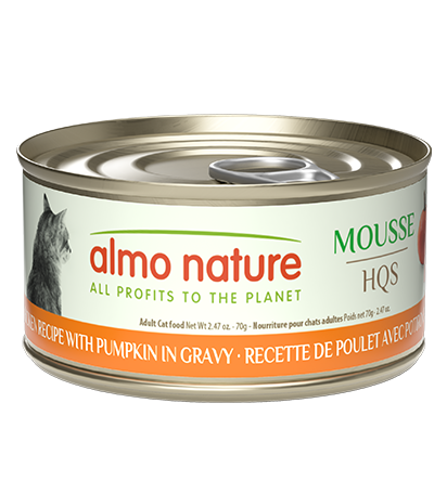 Almo Nature HQS Natural Mousse Chicken Recipe with Pumpkin for Cats 70g