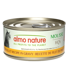 Almo Nature HQS Natural Mousse Cat Food - Chicken Fillet Recipe In Gravy 70g