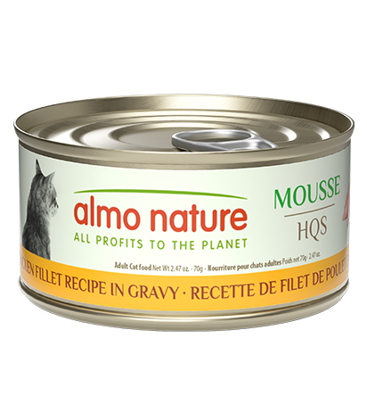 Almo Nature HQS Natural Mousse Cat Food - Chicken Fillet Recipe In Gravy 70g