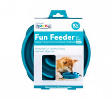 Outward Hound Teal Fun Feeder Slo-Bowl Mini