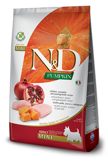Farmina N & D Adult Mini Chicken, Pomegranate with Pumpkin for Dogs 2.5KG