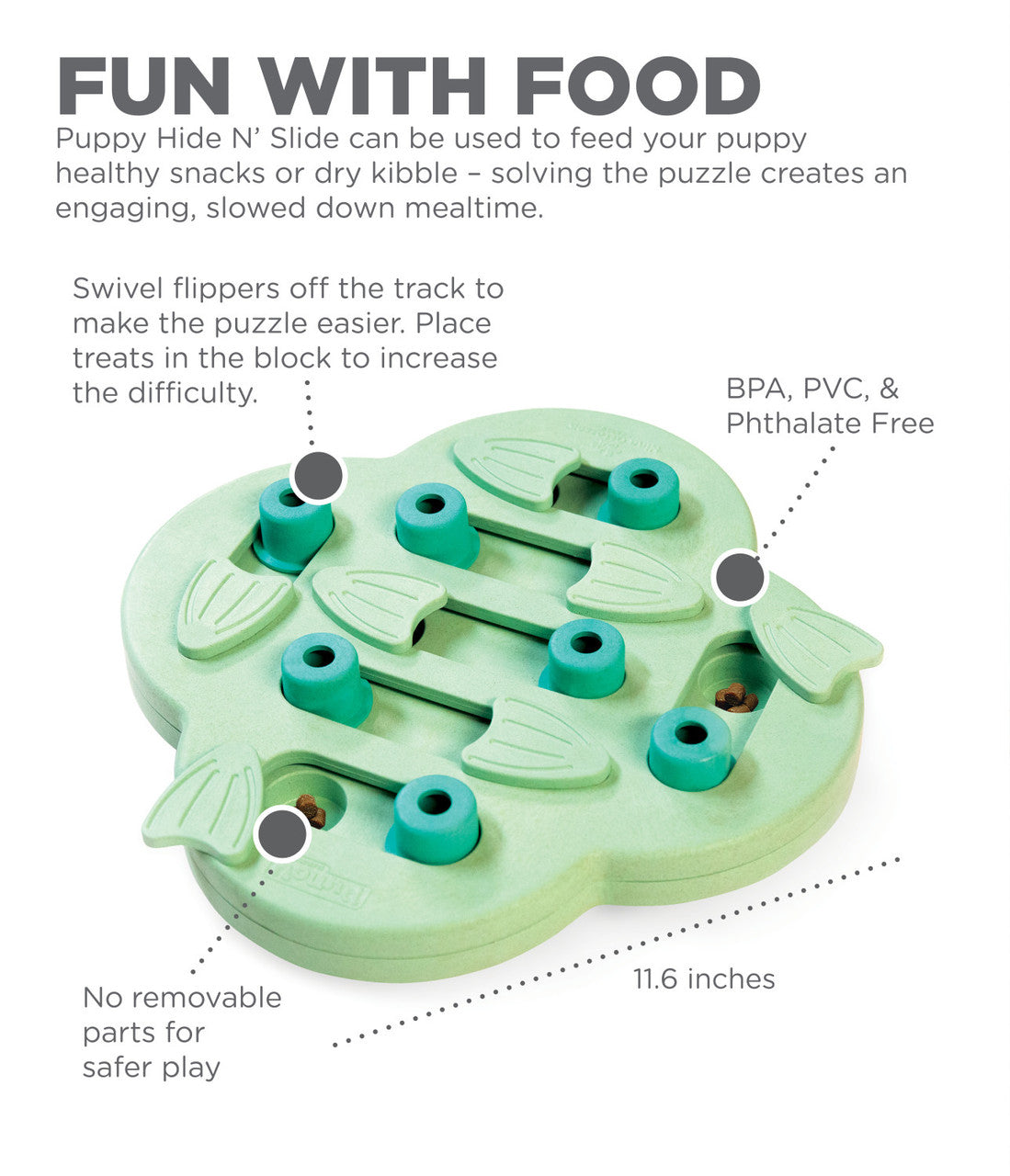 Outward Hound Nina Ottosson Puppy Hide n' Slide Puzzle Game - Level 2