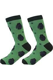 Unisex Sock Daddy Poodle  Black